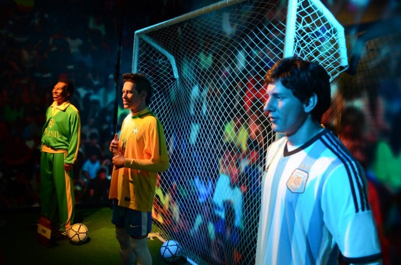 Personalidades do Futebol no Museu de Cera Dreamland