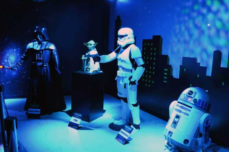 Star Wars characters in Dreamland Wax Museum